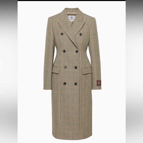 Babaton figure coat in houndstooth print - Picture 2 of 7